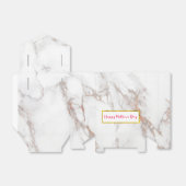 Ballotins Marbre blanc Texture Bonne Fête des Mères (Déplié)