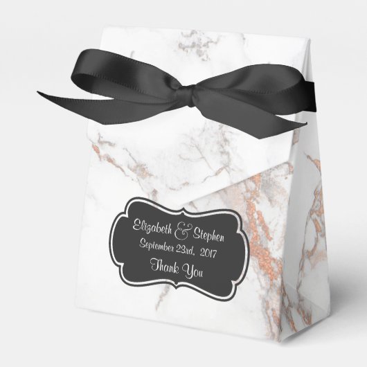 Ballotins Marbre blanc Texture Mariage Merci (Verso)