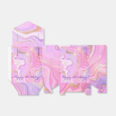 Ballotins Marbre de Luxe Paillettes Rose Violet Or (Déplié)