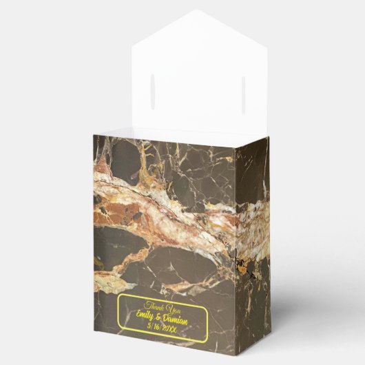 Ballotins Marbre élégant personnalisé (Ouvert)