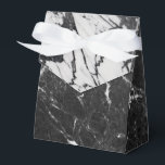 Ballotins Marbre Noir & Blanc Moderne Glamour Tendance Soiré<br><div class="desc">boîtes de cadeaux personnalisées</div>