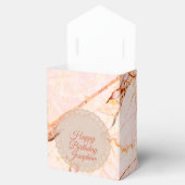 Ballotins Marbre rose Chic Personnalisé (Ouvert)