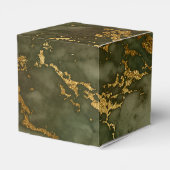 Ballotins Marbre Vert Olive Monogramme Or (Arrière)