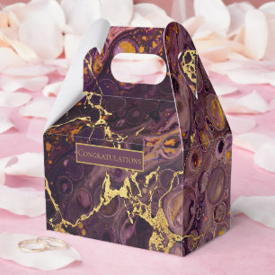 Ballotins Marbre Violet Et Or 