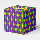 Ballotins Mardi Gras Arlequin motif avec Couronne2 (Verso)