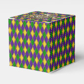 Ballotins Mardi Gras Arlequin motif avec Fleur de Lis (Verso)