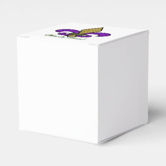 Ballotins Mardi Gras Coloré Fleur De Lis (Verso)