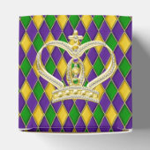Ballotins Mardi Gras Harlequin motif avec Couronne (Haut)