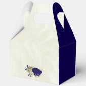 Ballotins Mariage à fleurs bleu Royal (Verso)