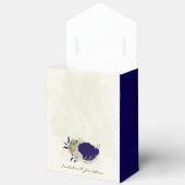 Ballotins Mariage à fleurs bleu Royal (Ouvrir)