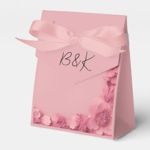 Ballotins Mariage à fleurs rose Barbicore