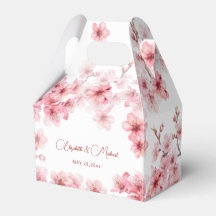 Mariage à l'aquarelle Cerisier Rose Blanc