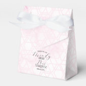 Ballotins Mariage Abstrait Rose Script Noir (Verso)