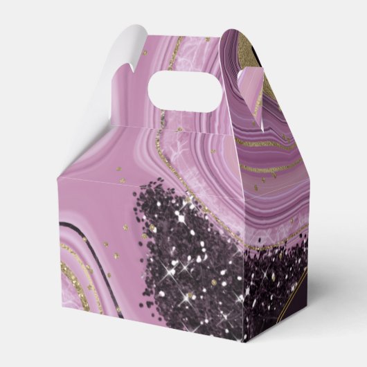 Ballotins Mariage Agate Abstrait Mauve V2 ID827 (Arrière)