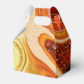 Ballotins Mariage Agate Abstrait Merci Hot Orange ID827 (Arrière)