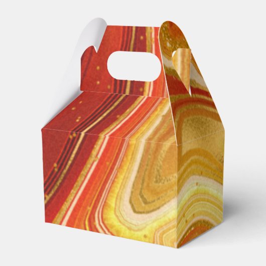 Ballotins Mariage Agate Abstrait Merci Hot Orange ID827 (Arrière)