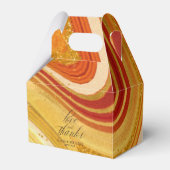 Ballotins Mariage Agate Abstrait Merci Hot Orange ID827 (Verso)