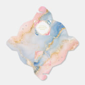 Ballotins Mariage Agate Rose Bleu Or (Déplié)