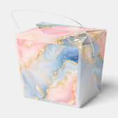 Ballotins Mariage Agate Rose Bleu Or (Arrière)