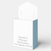 Ballotins Mariage arc-en-ciel bleu pâle en satin (Ouvert)