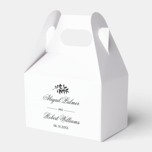Ballotins Mariage argent et noir à l'ancienne (Verso)