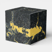 Ballotins Mariage Art déco en marbre d'or noir (Arrière)