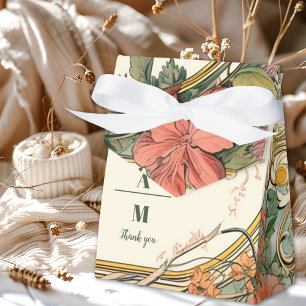 Ballotins Mariage Art Nouveau Floral Vintage