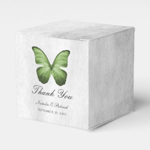 Ballotins Mariage aux papillons verts Favoriser les boîtes