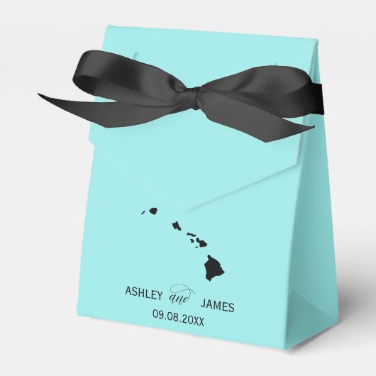 Ballotins Mariage Bienvenue à Hawaii Ballotin State Map (Verso)