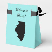 Ballotins Mariage Bienvenue à Illinois Ballotin State Map (Arrière)