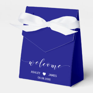Ballotins Mariage Bienvenue Ballotin en bleu marine