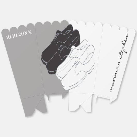 Ballotins Mariage Bl n Wt Chaussures Doublure Ballotin (Déplié)