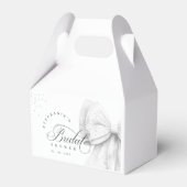 Ballotins Mariage Blanc Perles avec Ruban à Nœud (Verso)