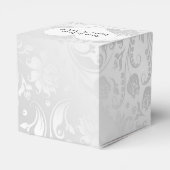 Ballotins Mariage Blanc Satin Damas Avec Coeur (Arrière)