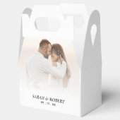 Ballotins Mariage blanc simple Ombre Photo (Ouvert)