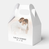 Ballotins Mariage blanc simple Ombre Photo (Verso)