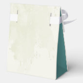 Ballotins mariage bleu blanc fleurs verdure (Verso)