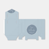 Ballotins Mariage bleu Dusty Favoriser Merci sac (Déplié)