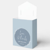 Ballotins Mariage bleu Dusty Favoriser Merci sac (Ouvert)