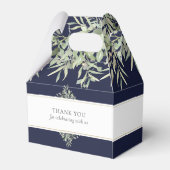 Ballotins Mariage bleu marine Merci (Arrière)