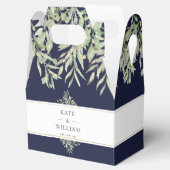 Ballotins Mariage bleu marine Merci (Ouvert)