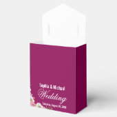 Ballotins Mariage bleu rose aquarelle (Ouvert)