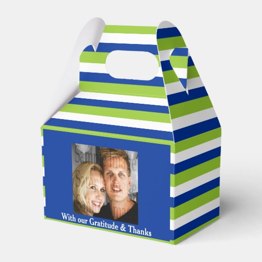 Ballotins Mariage bleu vert PHOTO 2 (Verso)