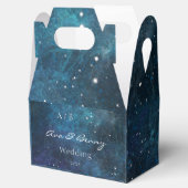 Ballotins Mariage bleu violet Galaxy (Ouvert)