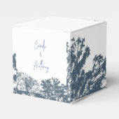 Ballotins Mariage Boho Arbres Bleus Bas (Verso)