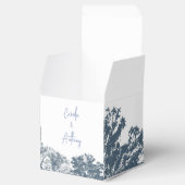 Ballotins Mariage Boho Arbres Bleus Bas (Ouvert)