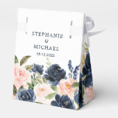 Ballotins Mariage Boho bleu bleu bleu rose bleu marine (Arrière)