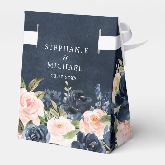 Ballotins Mariage Boho bleu bleu bleu rose bleu marine (Arrière)