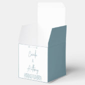 Ballotins Mariage Boho Fleur sauvage bleu (Ouvert)