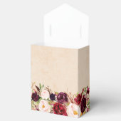 Ballotins Mariage boho rustique rouge Bourgogne (Ouvert)